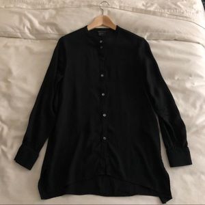 Armani Exchange mandarin collar shirt